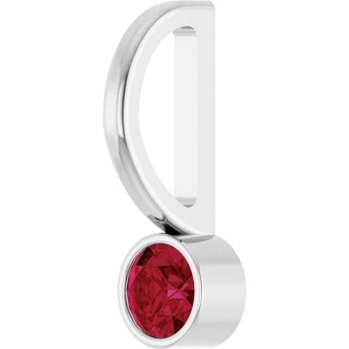 Pauravi 0.15 Carat Natural Ruby Bezel Set 