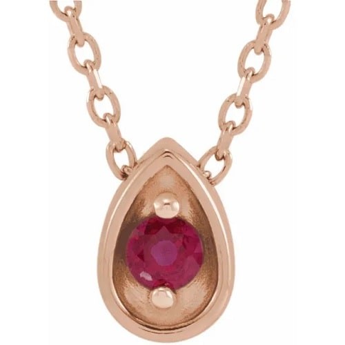 Pasquina Natural Ruby 2 Prong 