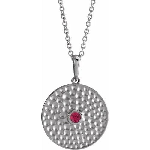 Pascalle Natural Ruby Bezel Set 