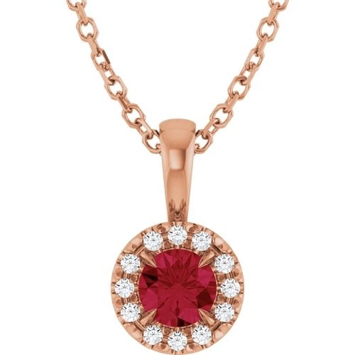 Pernilla Natural Ruby 4 Claw Set 