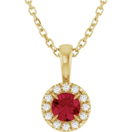 Pernilla Natural Ruby 4 Claw Set 