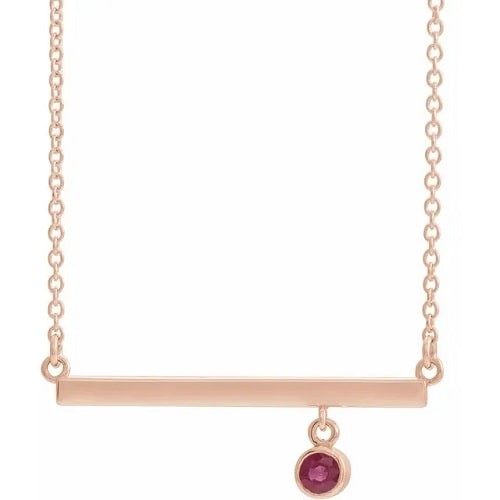 Pavanne Natural Ruby Bezel Set 