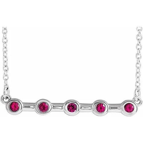 Peggi 0.25 Carat Natural Ruby Bezel Set 