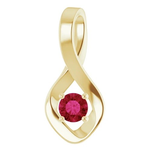 Peninnah Natural Ruby 4 Prong 