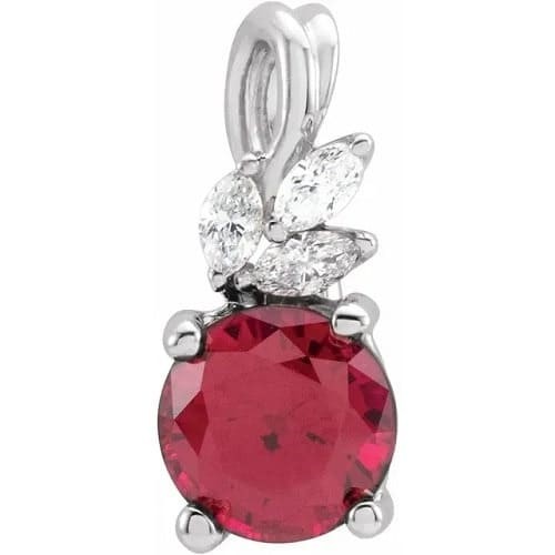 Phiroza 1.14 Carat Natural Ruby 4 Prong 