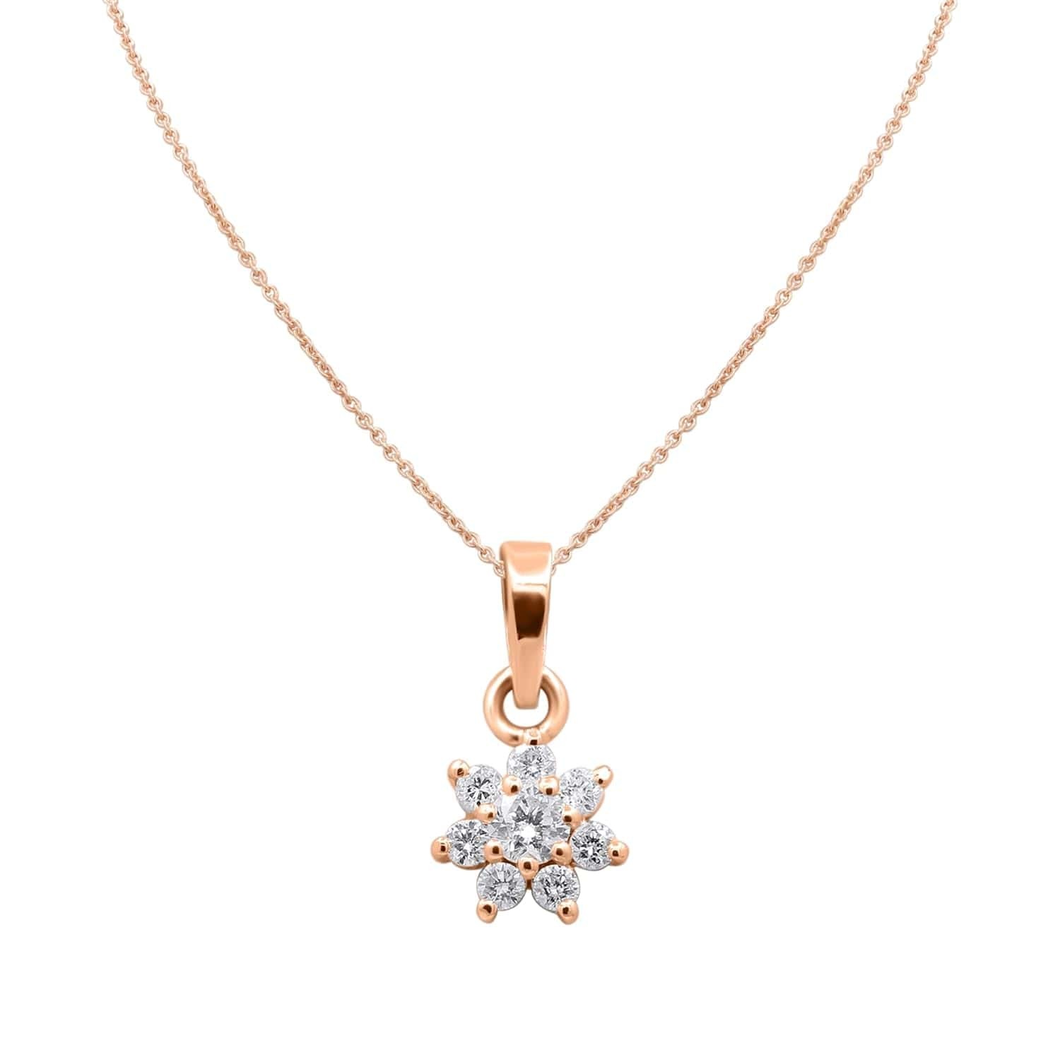 Tamie Natural Diamond Prong Set  Necklace