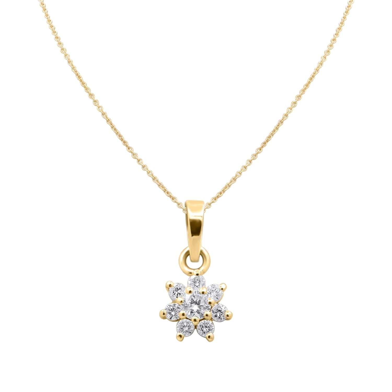 Tamie Natural Diamond Prong Set  Necklace