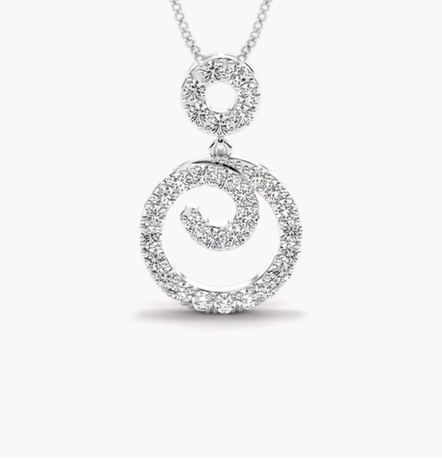 Natural Diamond  Necklace
