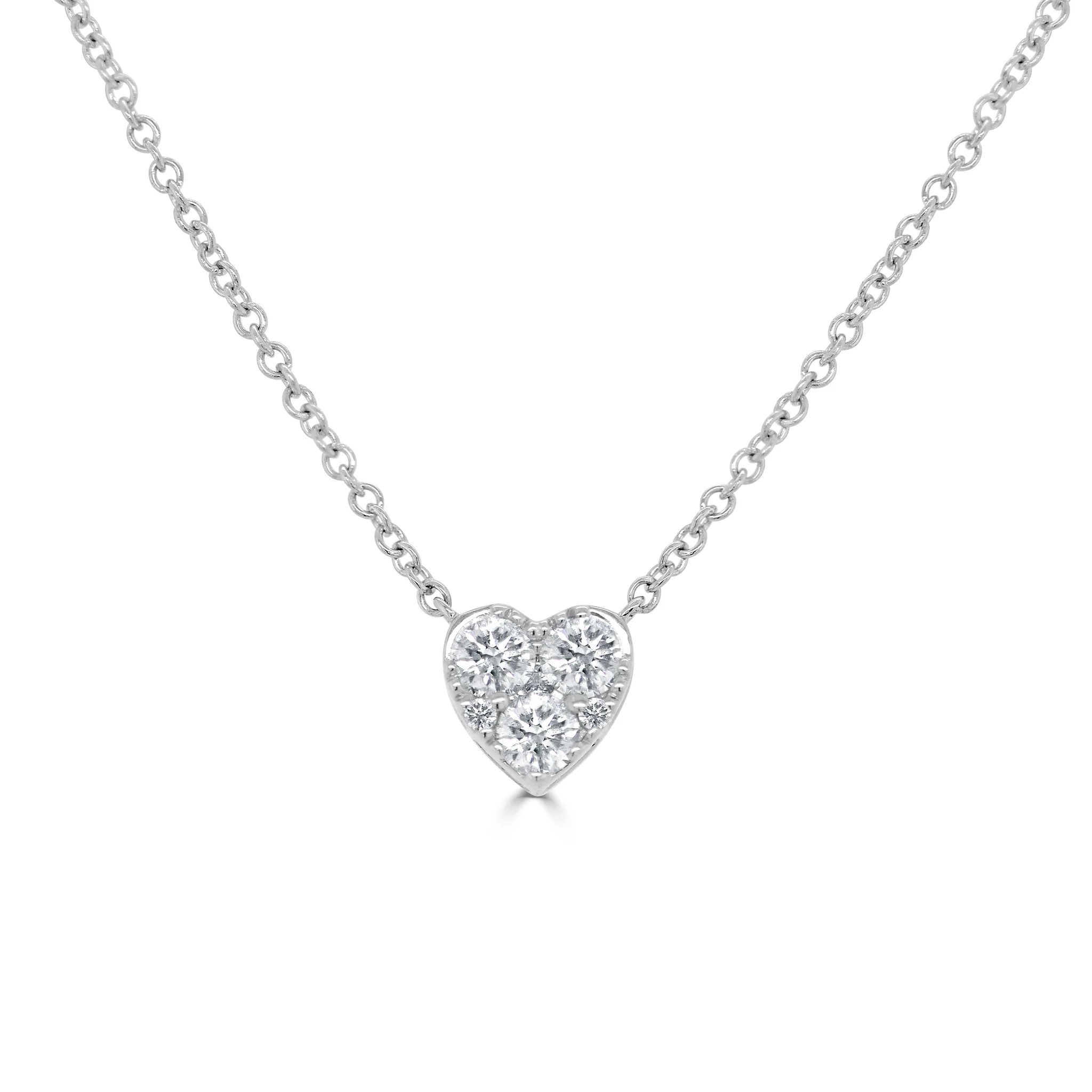 0.58 Carat Natural Diamond  Necklace