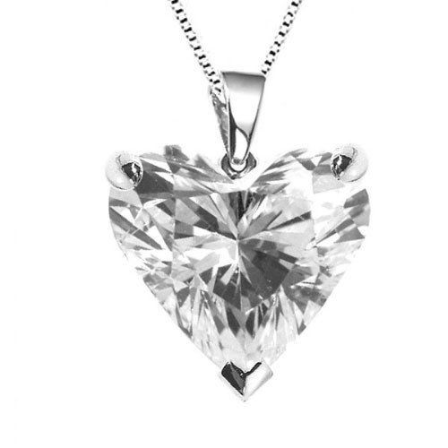 3 Prong Natural Diamond  Necklace