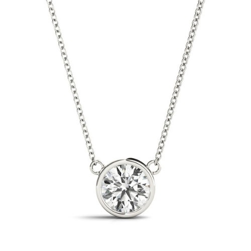 Tilley Natural Diamond Bezel Set  Necklace