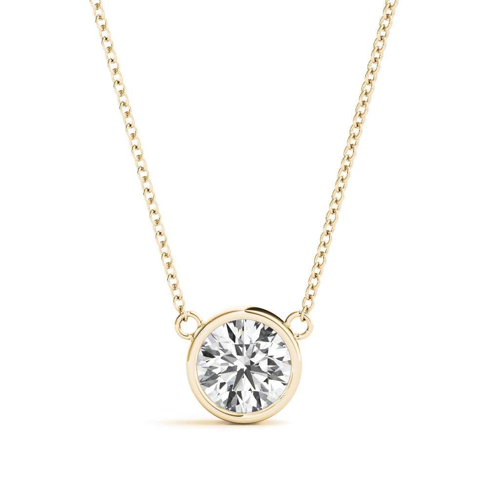 Tilley Natural Diamond Bezel Set  Necklace
