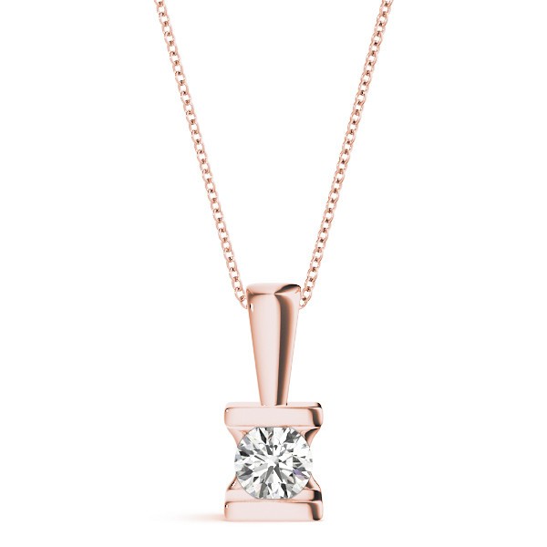 Ricela Natural Diamond Channel Set  Necklace