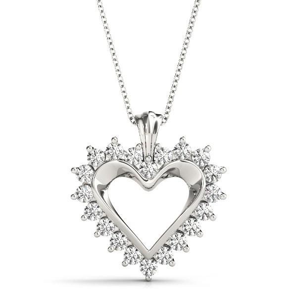 Jessica Natural Diamond Prong Set  Necklace