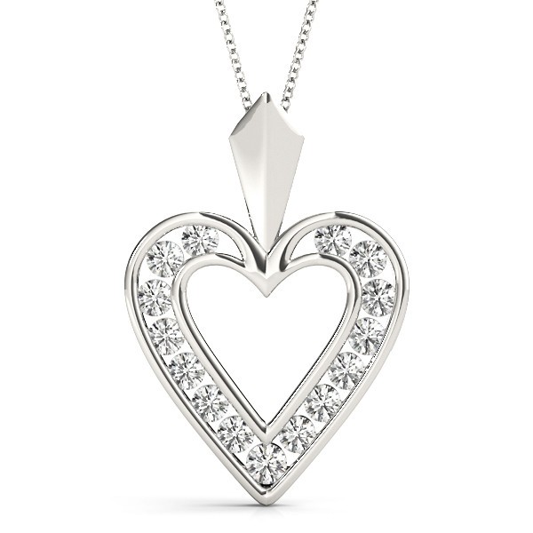Lily Natural Diamond Channel Set  Necklace
