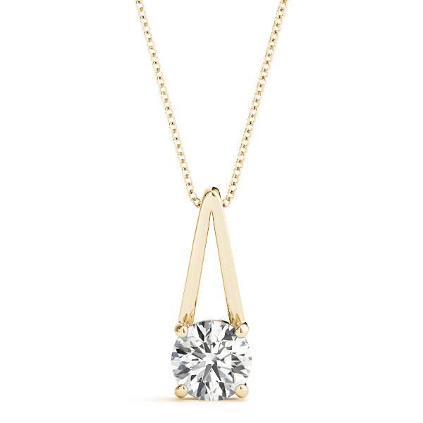 Richardine Natural Diamond 4 Prong  Necklace