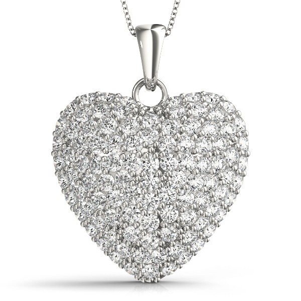 Vella Natural Diamond Pave Set  Necklace