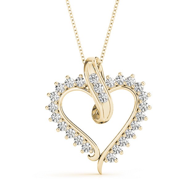 Renata Natural Diamond Channel And Prong Set  Necklace