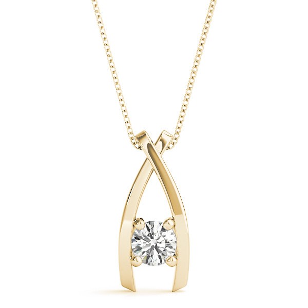Riliegh Natural Diamond 4 Prong  Necklace