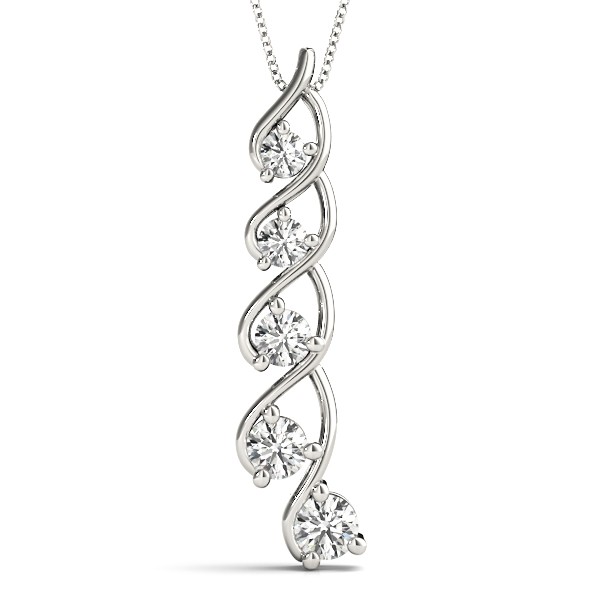 Bezel Set Lab-Created Diamond  Necklace