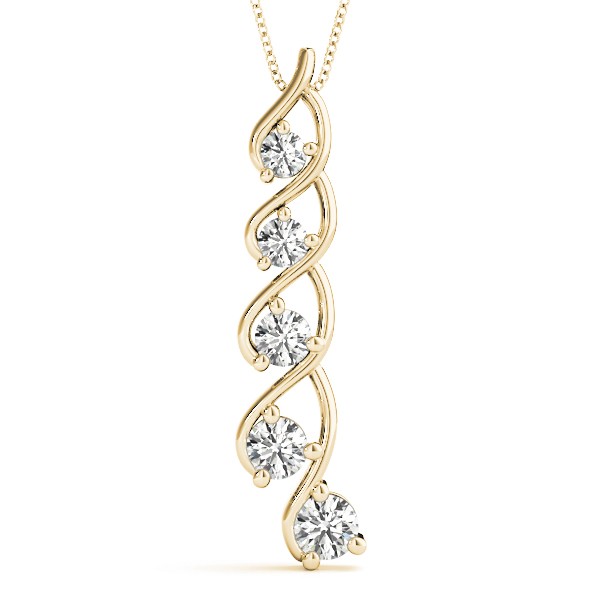 Dempsey Lab-Created Diamond Bezel Set  Necklace