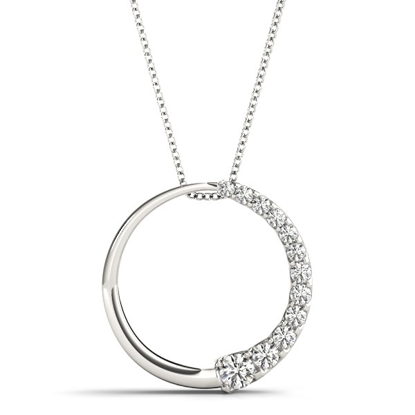 Pave Set Natural Diamond  Necklace