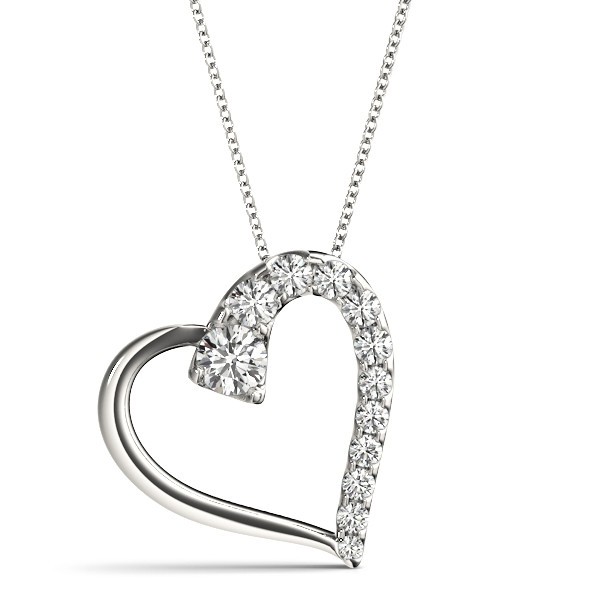 4 Prong Natural Diamond  Necklace