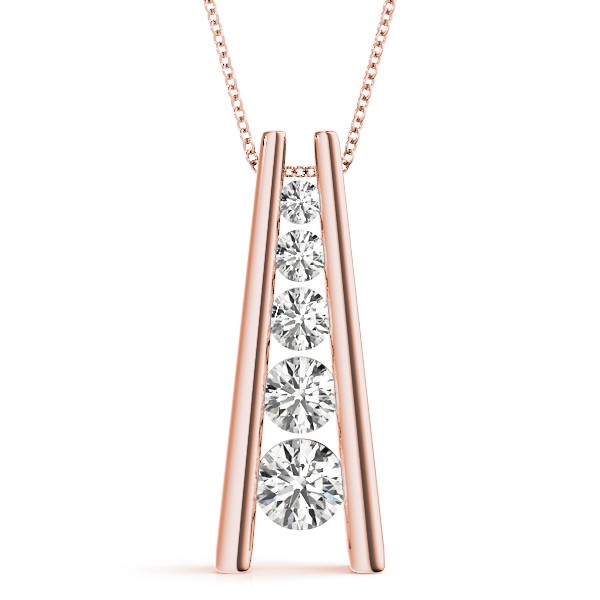 Samuel Lab-Created Diamond Bezel Set  Necklace