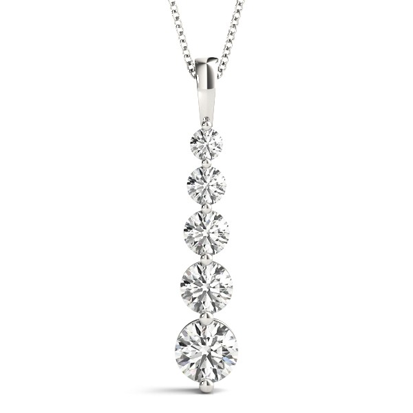 Prong Set Lab-Created Diamond  Necklace
