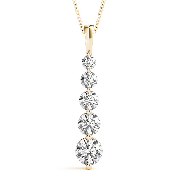 Carter Lab-Created Diamond Prong Set  Necklace