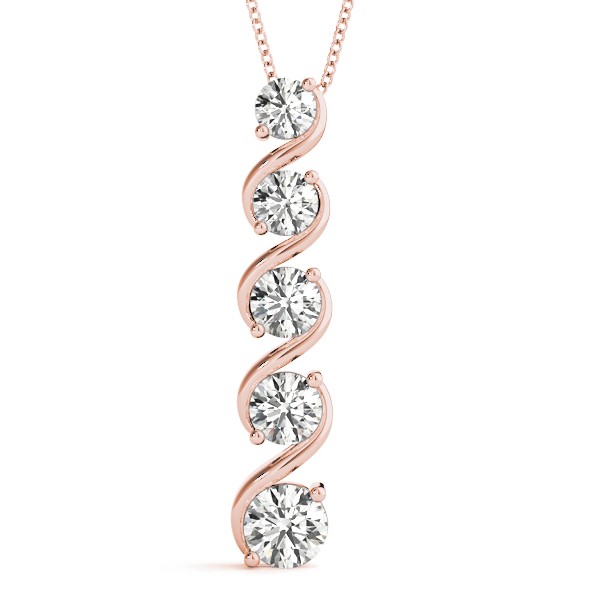 Grover Natural Diamond Prong Set  Necklace