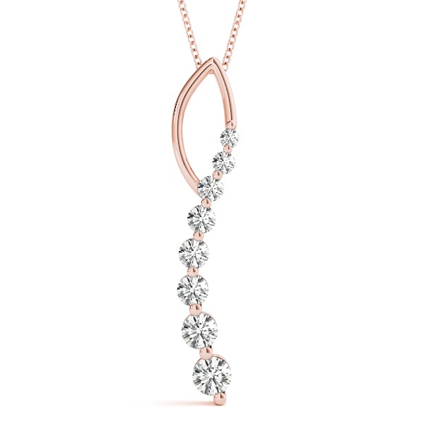 Brooks Natural Diamond Prong Set  Necklace