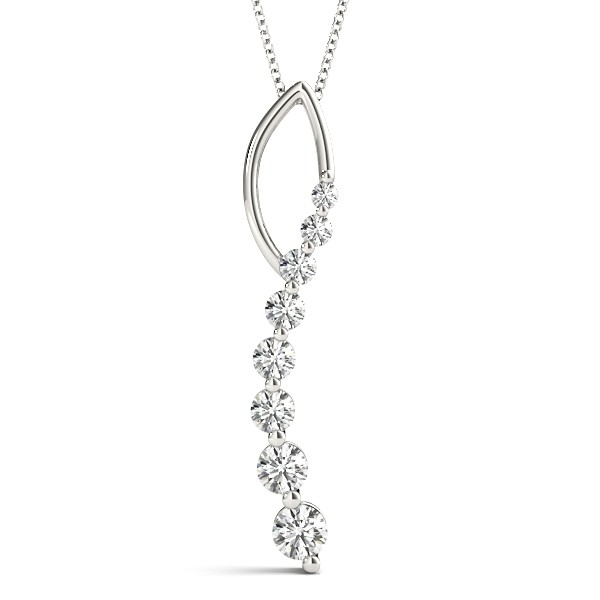 Prong Set Lab-Created Diamond  Necklace