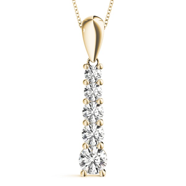 Zachary Natural Diamond Prong Set  Necklace