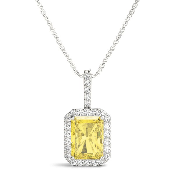 Tenille Yellow Diamond 4 Prong  Necklace