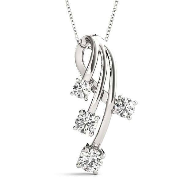 Bezel Set Lab-Created Diamond  Necklace