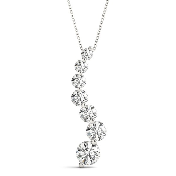 Roman Lab-Created Diamond Prong Set  Necklace