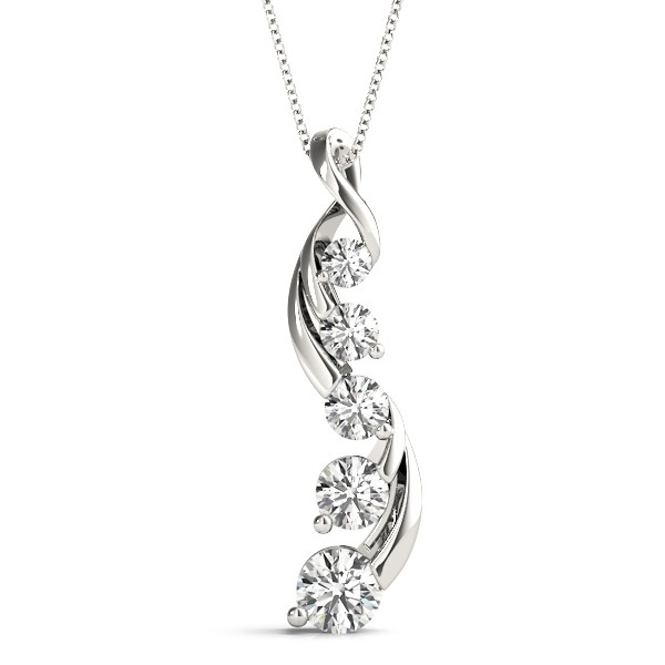 Michael Lab-Created Diamond Bezel Set  Necklace