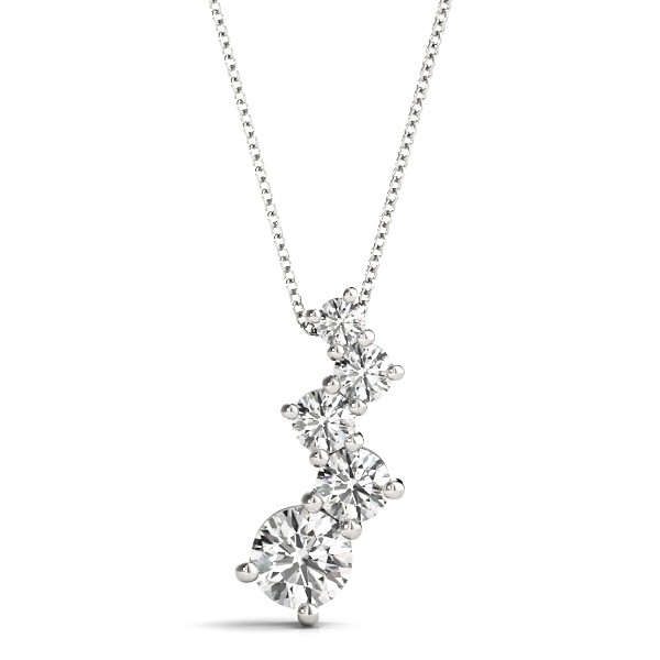 Silas Lab-Created Diamond Prong Set  Necklace