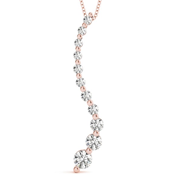 Lewis Natural Diamond Prong Set  Necklace