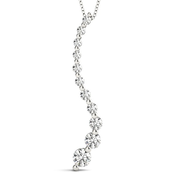 Lewis Natural Diamond Prong Set  Necklace