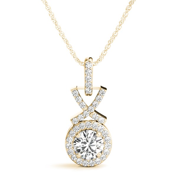 Trishana Lab-Created Diamond 4 Prong  Necklace