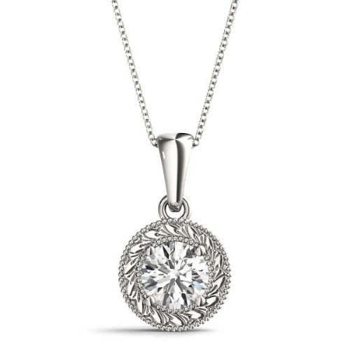 Robyna Natural Diamond 4 Prong  Necklace