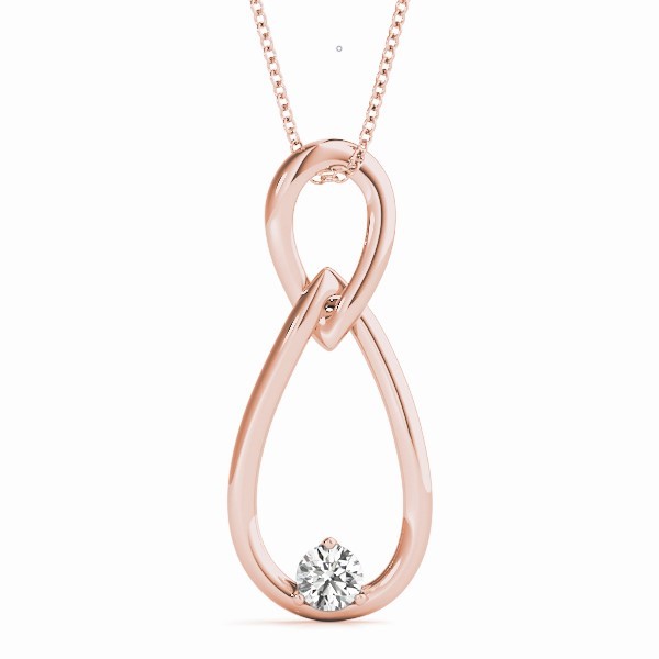 Robynna Natural Diamond 3 Prong  Necklace