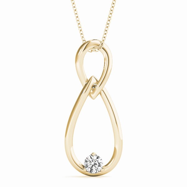 Robynna Natural Diamond 3 Prong  Necklace