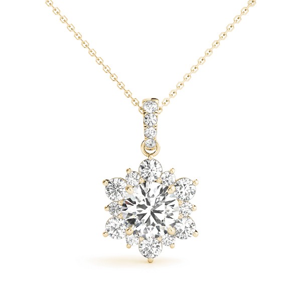 Tiare Natural Diamond 4 Prong  Necklace