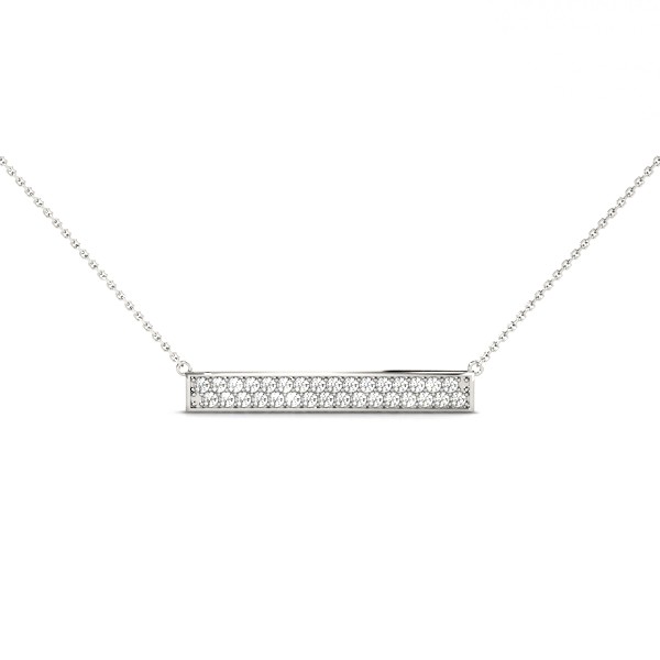 Bar Set Natural Diamond  Necklace