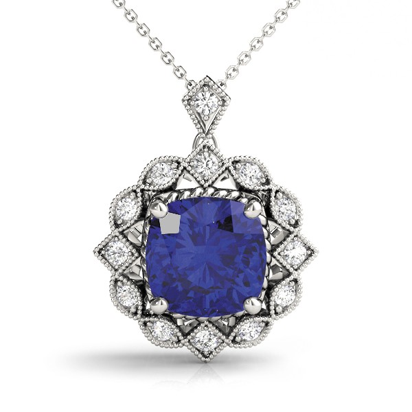 4 Prong 2.00 Carat Blue Sapphire 