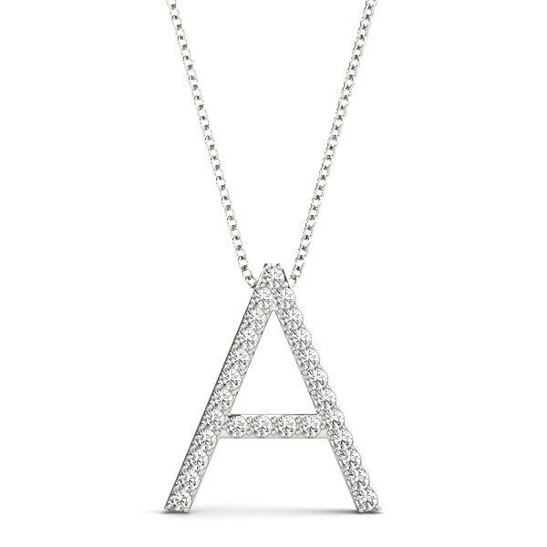 Asher Natural Diamond Prong Set  Necklace