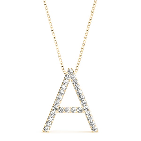 Asher Natural Diamond Prong Set  Necklace